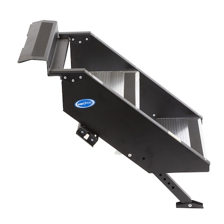 2 Manual Folding Steps, Threshold Height Of 25 To 29, With 9 Rise, 500 Pound Capacity